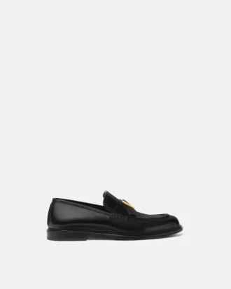 V læderloafers