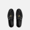 V læderloafers