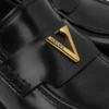 V læderloafers