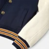 Varsity-inspireret blousonjakke med sikkerhedsnål-logo til børn