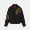Versace Leopard Mélange uldblousonjakke