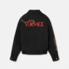 Versace Leopard Mélange uldblousonjakke