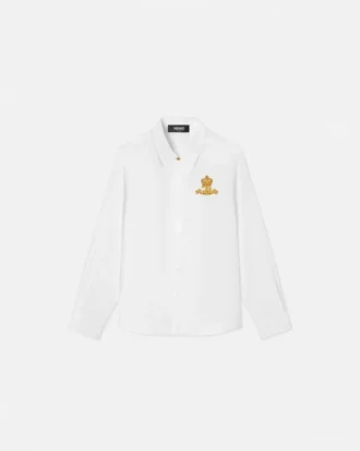 Versace Logo Crest Oxford børneskjorte