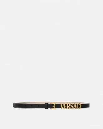 Versace-logo læderbælte 1,5 cm