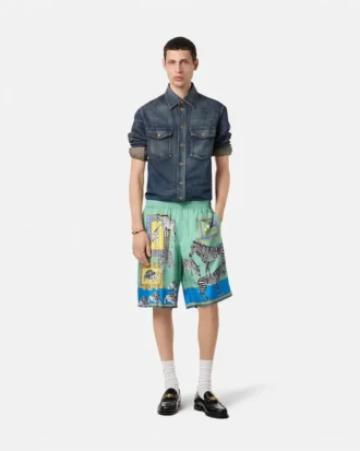 Versace Safari silke shorts
