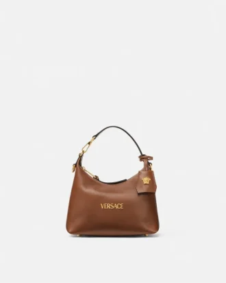 Versace Tag Nappa Hobo-taske