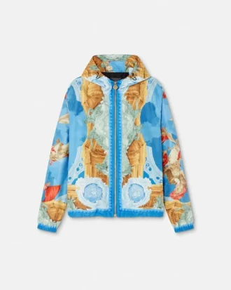 Vindjakke med print