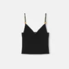 Viskose strikket crop top