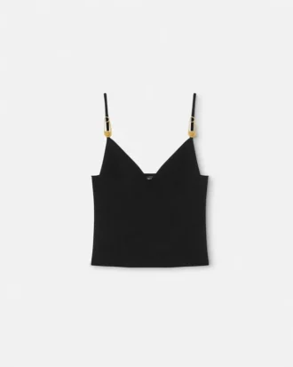 Viskose strikket crop top