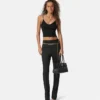 Viskose strikket crop top