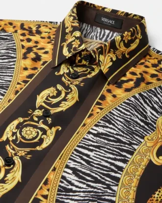 Wild Cats silke skjorte